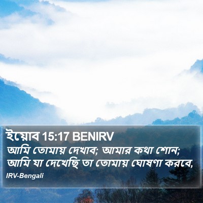 ইয়োব 15:17 BENIRV Bible Verse Image