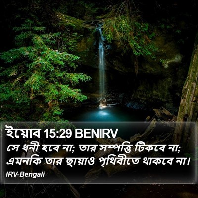 ইয়োব 15:29 BENIRV Bible Verse Image