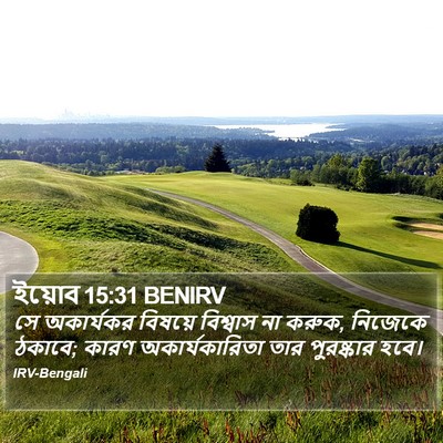 ইয়োব 15:31 BENIRV Bible Verse Image
