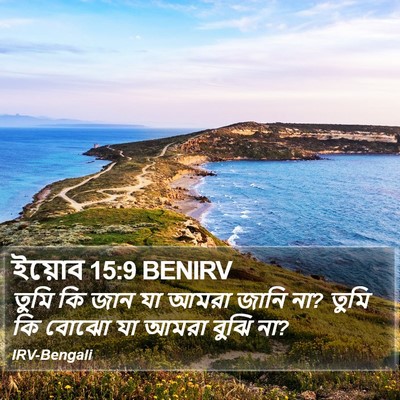 ইয়োব 15:9 BENIRV Bible Verse Image
