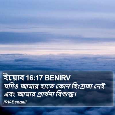 ইয়োব 16:17 BENIRV Bible Verse Image