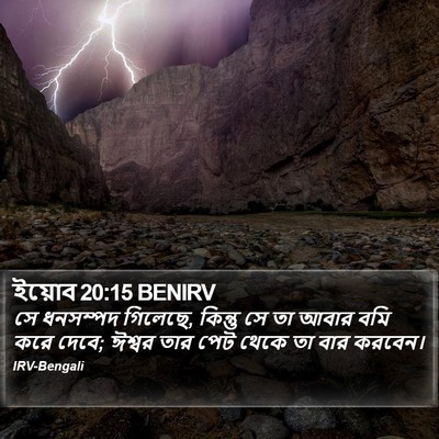 ইয়োব 20:15 BENIRV Bible Verse Image