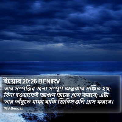 ইয়োব 20:26 BENIRV Bible Verse Image