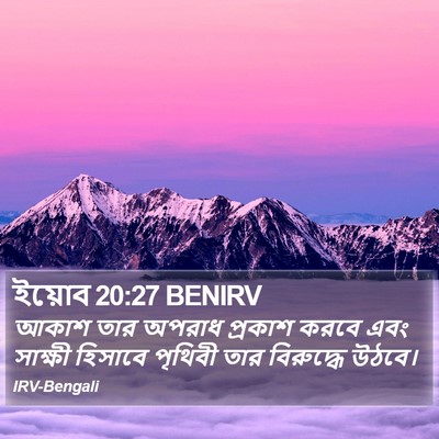 ইয়োব 20:27 BENIRV Bible Verse Image