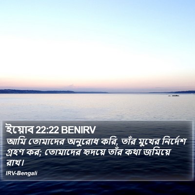 ইয়োব 22:22 BENIRV Bible Verse Image