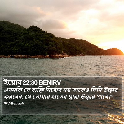 ইয়োব 22:30 BENIRV Bible Verse Image