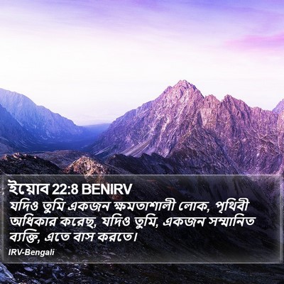 ইয়োব 22:8 BENIRV Bible Verse Image