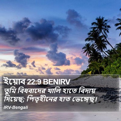 ইয়োব 22:9 BENIRV Bible Verse Image