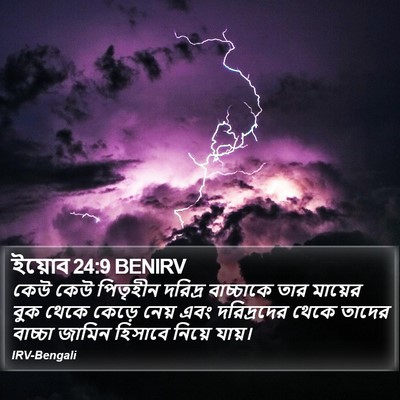 ইয়োব 24:9 BENIRV Bible Verse Image