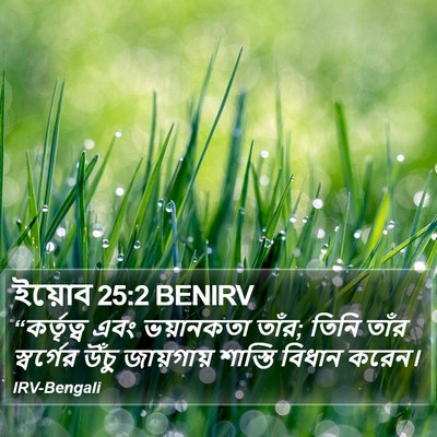 ইয়োব 25:2 BENIRV Bible Verse Image