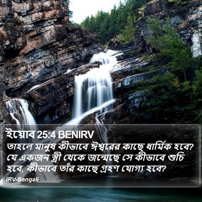 ইয়োব 25:4 BENIRV Bible Verse Image