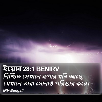 ইয়োব 28:1 BENIRV Bible Verse Image