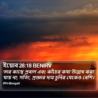 ইয়োব 28:18 BENIRV Bible Verse Image