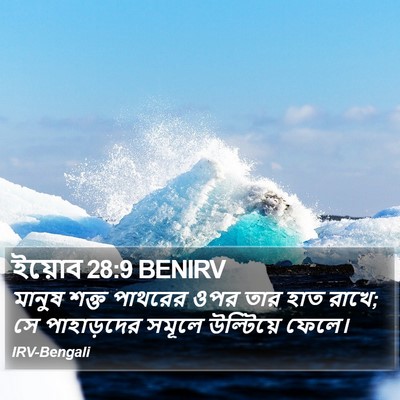 ইয়োব 28:9 BENIRV Bible Verse Image