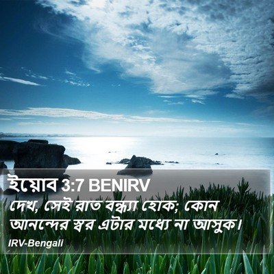 ইয়োব 3:7 BENIRV Bible Verse Image