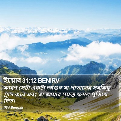 ইয়োব 31:12 BENIRV Bible Verse Image