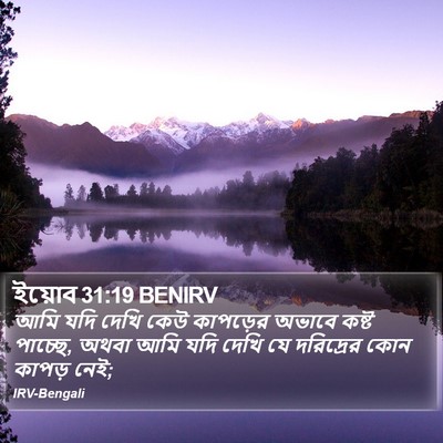 ইয়োব 31:19 BENIRV Bible Verse Image