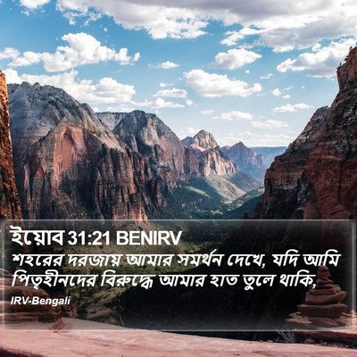 ইয়োব 31:21 BENIRV Bible Verse Image