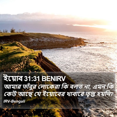 ইয়োব 31:31 BENIRV Bible Verse Image