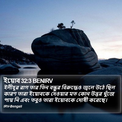 ইয়োব 32:3 BENIRV Bible Verse Image