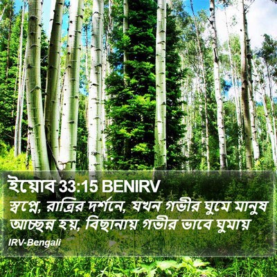 ইয়োব 33:15 BENIRV Bible Verse Image