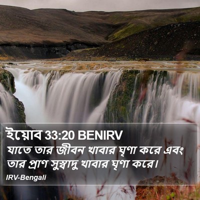 ইয়োব 33:20 BENIRV Bible Verse Image