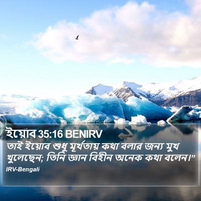 ইয়োব 35:16 BENIRV Bible Verse Image