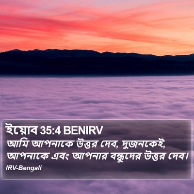 ইয়োব 35:4 BENIRV Bible Verse Image