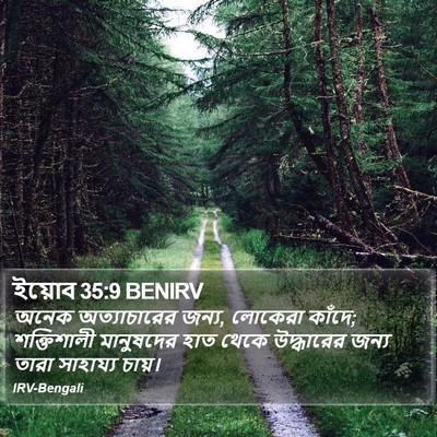 ইয়োব 35:9 BENIRV Bible Verse Image