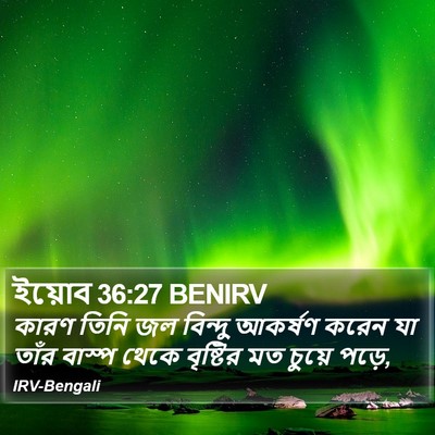 ইয়োব 36:27 BENIRV Bible Verse Image