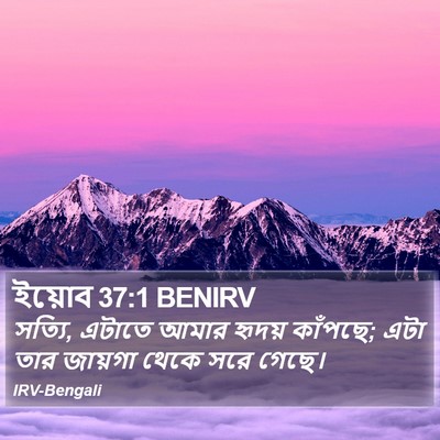 ইয়োব 37:1 BENIRV Bible Verse Image