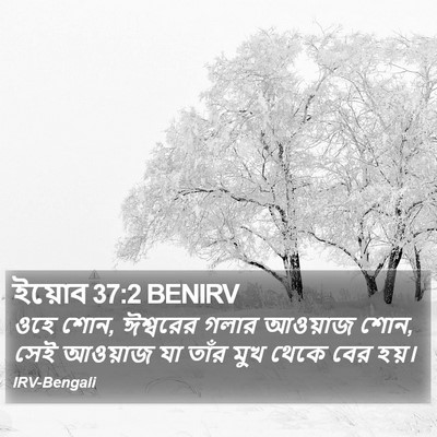 ইয়োব 37:2 BENIRV Bible Verse Image