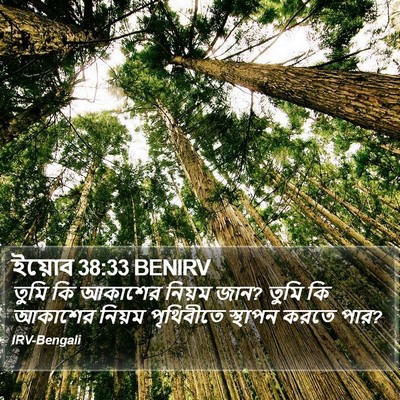 ইয়োব 38:33 BENIRV Bible Verse Image