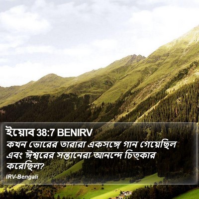 ইয়োব 38:7 BENIRV Bible Verse Image