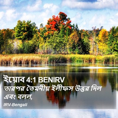 ইয়োব 4:1 BENIRV Bible Verse Image