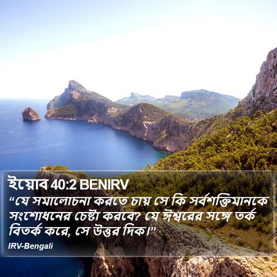 ইয়োব 40:2 BENIRV Bible Verse Image