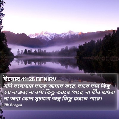 ইয়োব 41:26 BENIRV Bible Verse Image