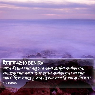ইয়োব 42:10 BENIRV Bible Verse Image