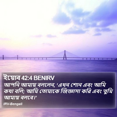 ইয়োব 42:4 BENIRV Bible Verse Image