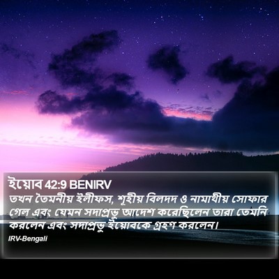 ইয়োব 42:9 BENIRV Bible Verse Image