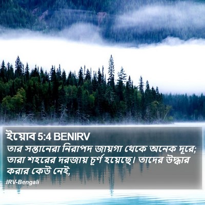 ইয়োব 5:4 BENIRV Bible Verse Image