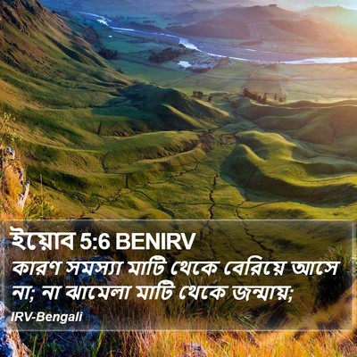 ইয়োব 5:6 BENIRV Bible Verse Image