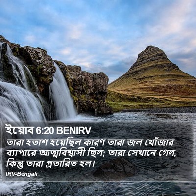 ইয়োব 6:20 BENIRV Bible Verse Image