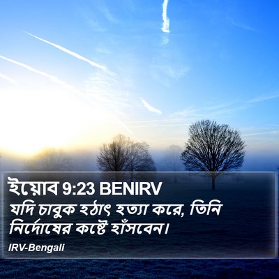 ইয়োব 9:23 BENIRV Bible Verse Image