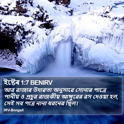 ইষ্টেৰ 1:7 BENIRV Bible Verse Image