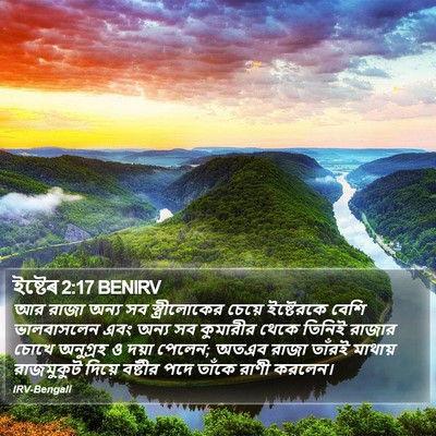 ইষ্টেৰ 2:17 BENIRV Bible Verse Image