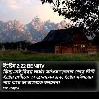 ইষ্টেৰ 2:22 BENIRV Bible Verse Image