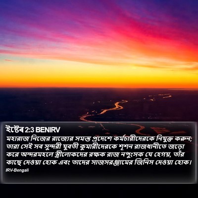 ইষ্টেৰ 2:3 BENIRV Bible Verse Image
