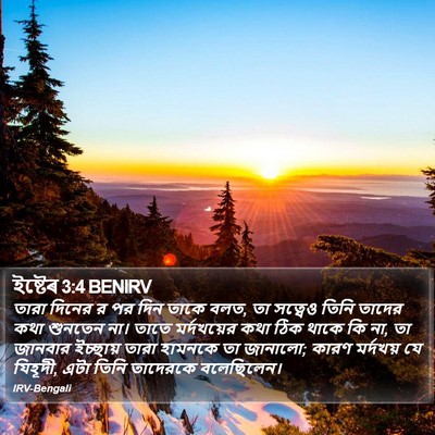 ইষ্টেৰ 3:4 BENIRV Bible Verse Image