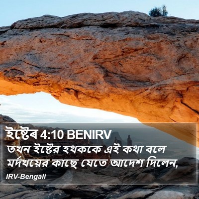 ইষ্টেৰ 4:10 BENIRV Bible Verse Image